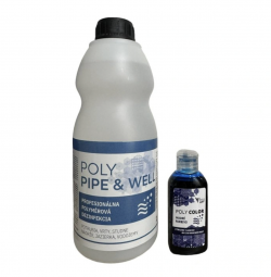 Désinfection des puits et des canalisations d'eau 1 litre + colorant
